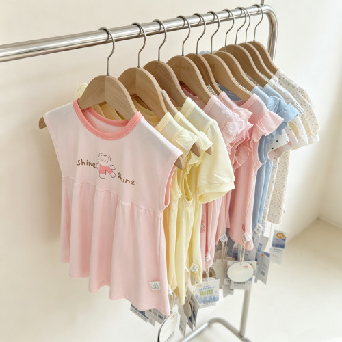 旺贝特女宝夏季凉感天丝棉连衣裙