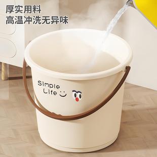 塑料水桶家用特厚储水桶手提耐摔学生宿舍用洗衣洗澡桶钓鱼桶圆桶