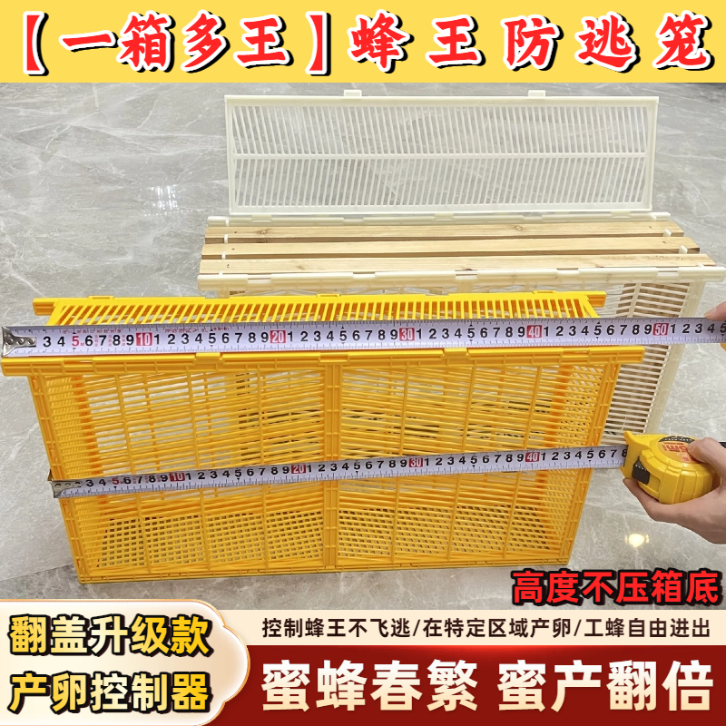 养蜜蜂专用新型蜂王产子控制器中蜂王防逃笼囚王隔王板储王意蜂箱