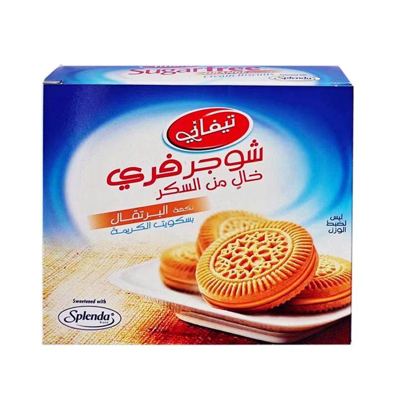 Tiffany缇芙香橙味奶油夹心无添加蔗糖饼干162g阿联酋进口biscuit