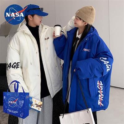 NASA潮牌冬季棉服男冬季新款面包服ins反季学生棉衣外套潮流显瘦
