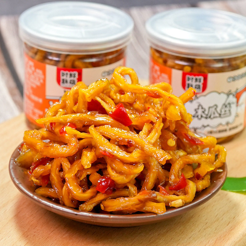 湖南特产下饭菜时鲜联萌木瓜丝蒜蓉辣椒香脆豆角外婆菜下饭好搭子