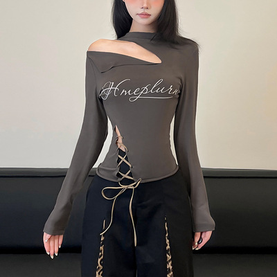 时尚豹纹蝴蝶结休闲裤女