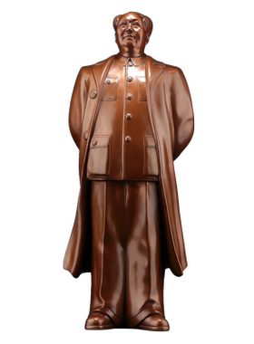 毛主席紫铜雕塑像毛泽东站像摆件