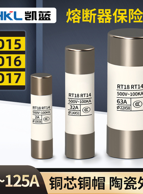 R015熔断器10X38陶瓷保险丝管RO15 16 17熔芯RT18 6 8 10 32A500V