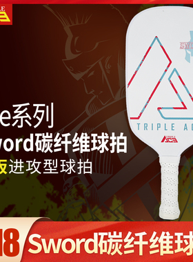 Triple Ace匹克球拍板碳纤维玻纤pickleball专业级比赛训练全套装