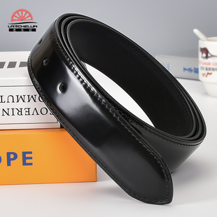 皮带男真皮不带头带身纯牛皮无扣无头男款 腰带条打孔不带扣头 皮裤