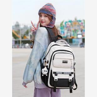 德国书包女高中学生轻便双肩包大容量初中生女生学生3-6年级背包