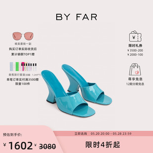 凉拖女鞋 FAR Tais漆皮牛皮革亮面高跟凉鞋