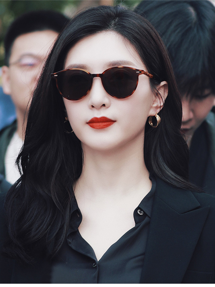 江疏影同款墨镜夏小脸高级感ins复古太阳镜女2024年新款防紫外线