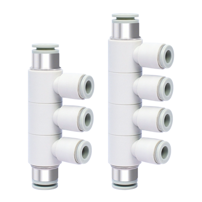 气动可旋转变径五通PHK