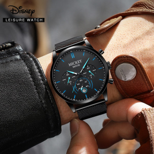 迪士尼手表男学生高中生2023年新款青少年男款初中生机械男孩手表