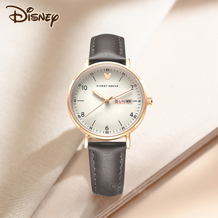 迪士尼手表女款初中高中学生莫兰迪2023年新款夏季高颜值女孩机械