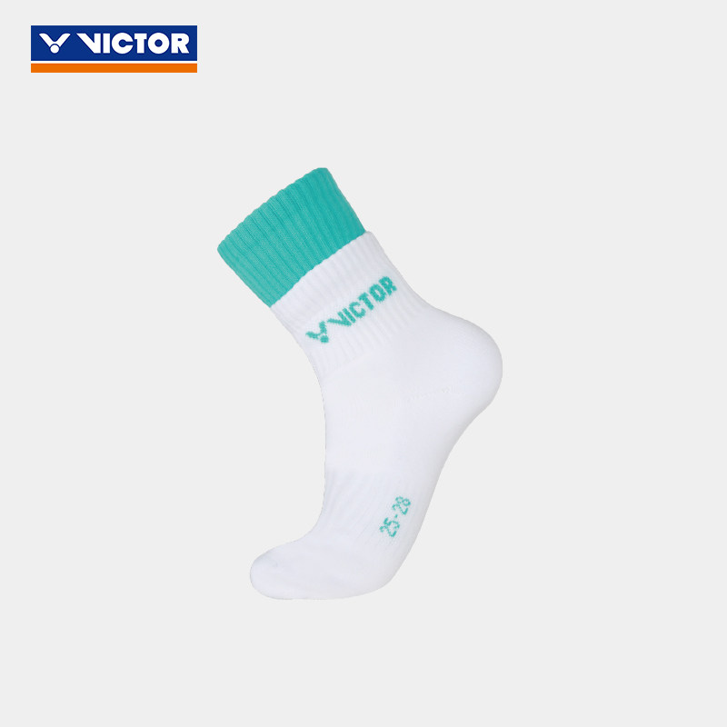 正品VICTOR胜利羽毛球袜专业男女袜运动袜短款长款加厚毛巾底袜子