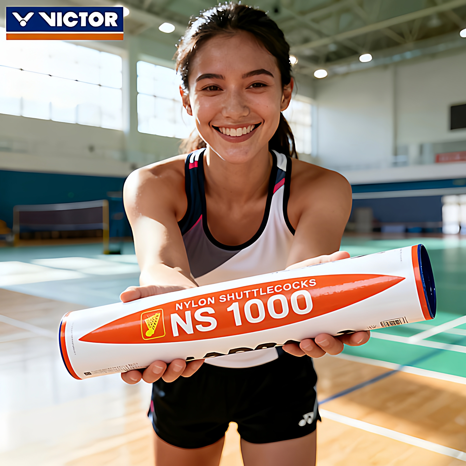 victor胜利羽毛球尼龙球NS1000威克多耐打专业训练球耐用型NS3000