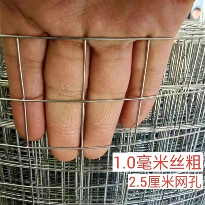 室外防锈热镀锌电焊网铁丝网围栏网养殖网养鸡网铁网W镀锌网防鼠