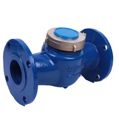 DN65法兰水表 全铜液封法兰水表 工程卧式数字大口径机械水表