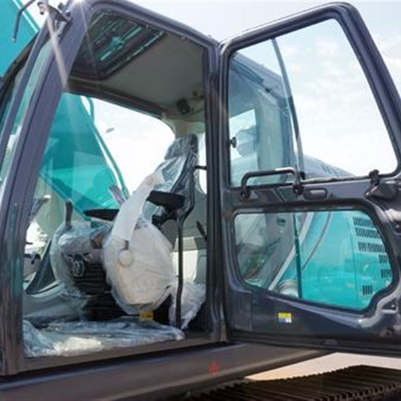 神刚SK210-10LC挖掘机玻璃200-10前档风上下车门推拉窗后右臂玻璃