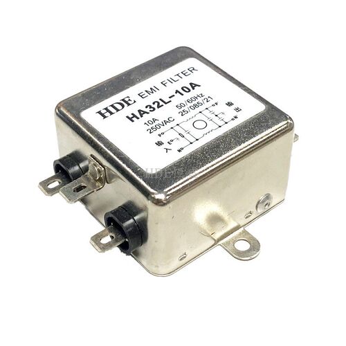 包邮EMI电源滤波器单相交流220V HA32L-20A 10A 6A16A降噪净化器