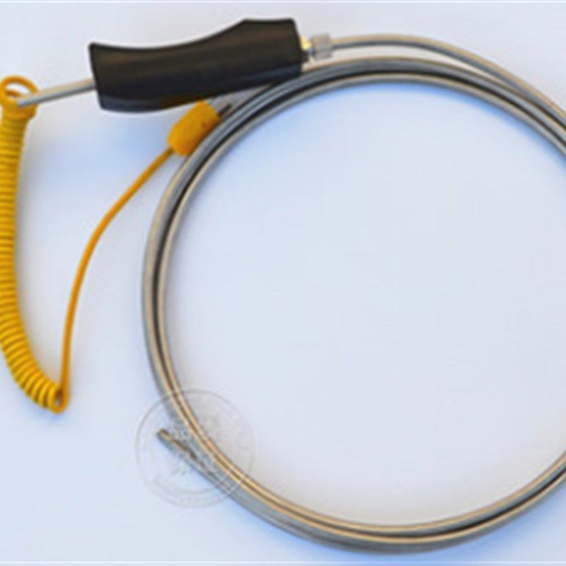 WRNK-104手持式大手柄铝水专用温度探头 K型铠装热电偶 热电阻