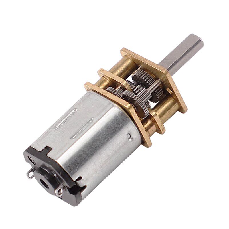 GA12-N20减速马达 智能小车3V6V12V微型直流齿轮减速电机低速电机