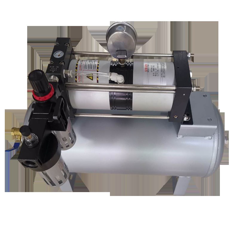 空气增压泵压缩气动增压阀气加压器补压气源注塑点胶激光喷砂