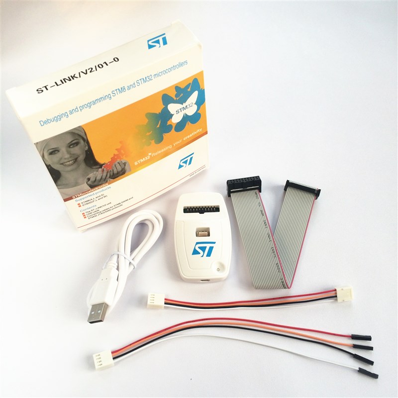 ST-LINK V2 调试仿真下载烧录编程器stlink V2 支持STM32/STM8