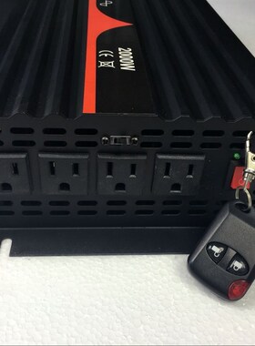 2500W纯正弦波逆变器12V/24V/48V转110V 60HZ inverter可带遥控