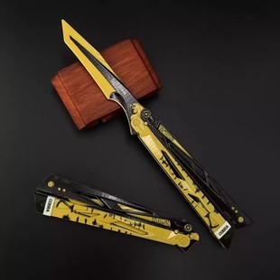 三角洲行动大影锋蝴蝶刀武器模型塑料手办折叠甩刀游戏周边未开刃