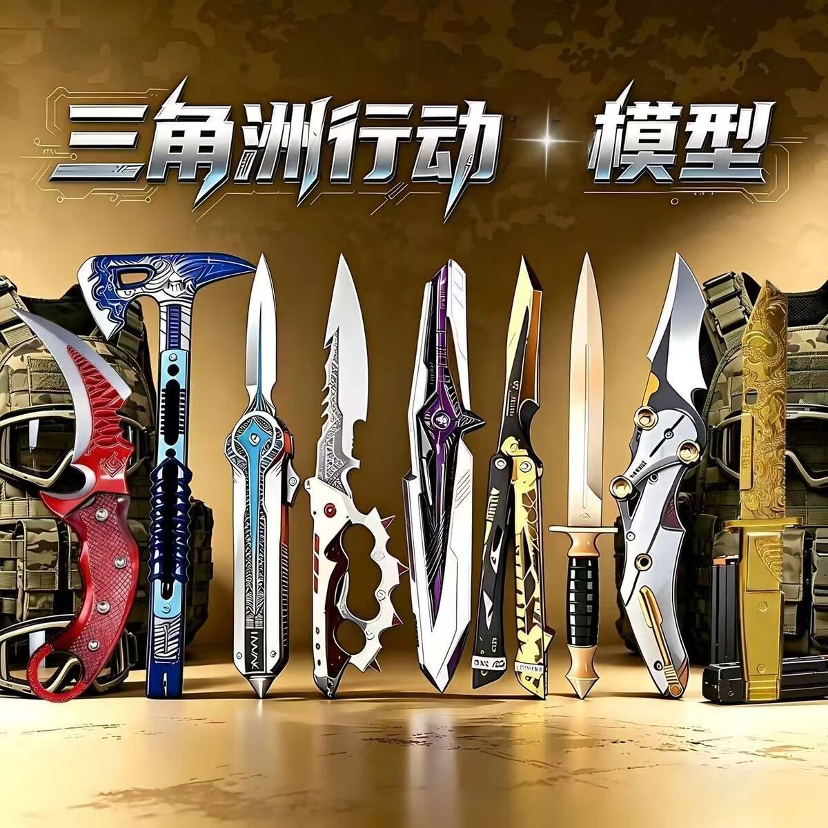 爆款三角洲玩具套装S9赛季坠星者M7棱镜塑料武器送人男孩玩具模型