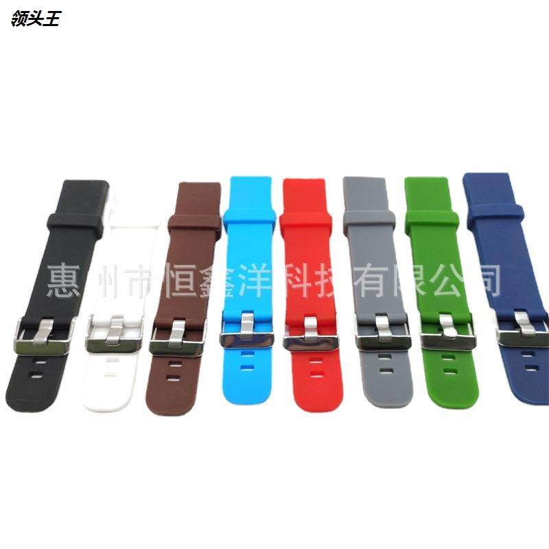 手表配件18/20/22mm开关生耳硅胶表带适配华为三星快拆表带