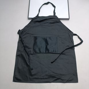 满20元 不是外贸国内一般品质黑色涤棉围裙一个兜z 包邮