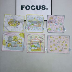 spirits角落生物萌宠方巾超细纤维 万代Bandai 日单面巾满20元 包邮