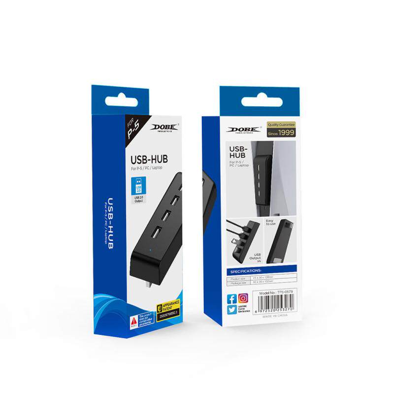 DOBE 기존 PS5 USB 2.0 허브 연결 분배기 전송 확장기 P5 충전 허브 변환기