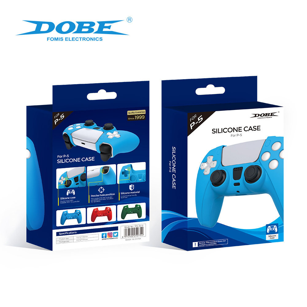 PS5 컨트롤러 실리콘 커버 PS5 게임 컨트롤러 실리콘 보호 커버 P5 수제 미끄럼 방지 보호 커버 TP5-0512