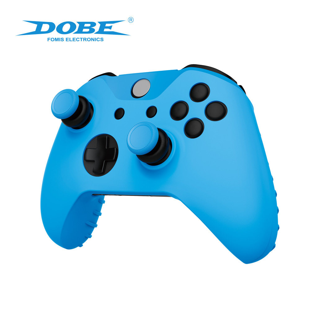 XBOXONE S 핸들 실리콘 보호 커버 + 로커 강화 캡 ONE X 핸들 부드러운 고무 커버 가죽 케이스에 모자가 함께 제공됩니다