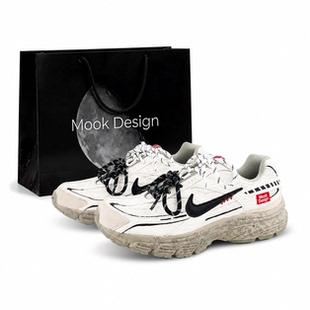 定制球鞋Nike Initiator迷雾拓荒 复古潮流透气百搭网格运动男鞋