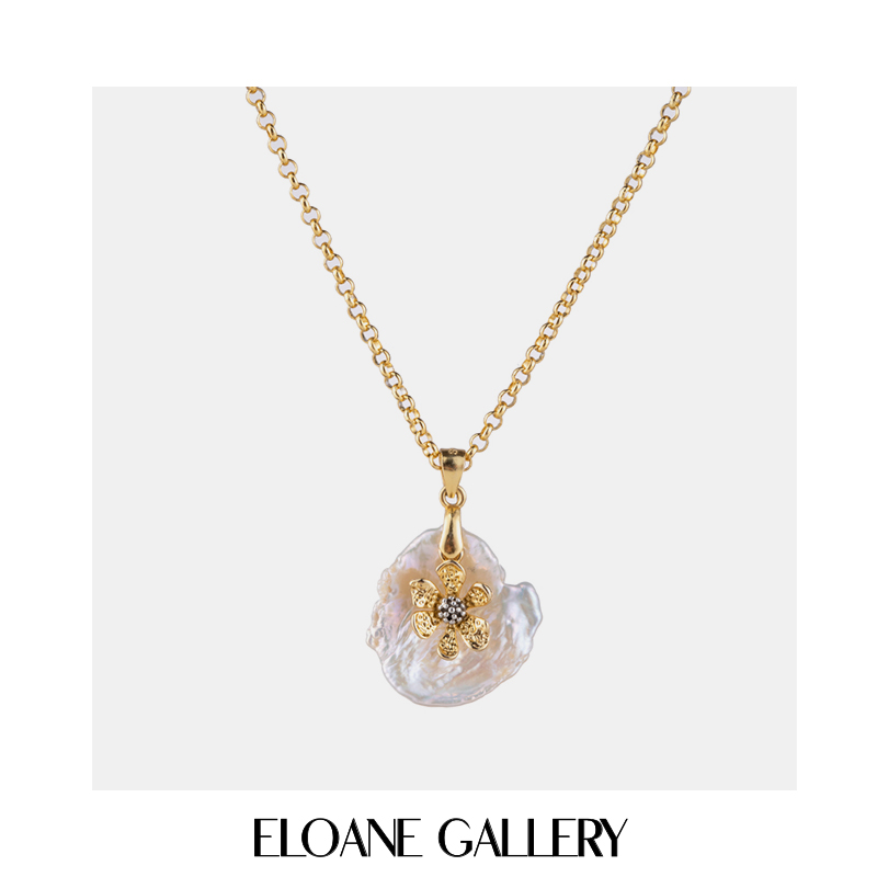 ELOANEGALLERRY淡水珍珠银镀金
