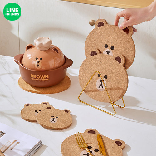 满朝佳隔热防烫软木餐桌垫