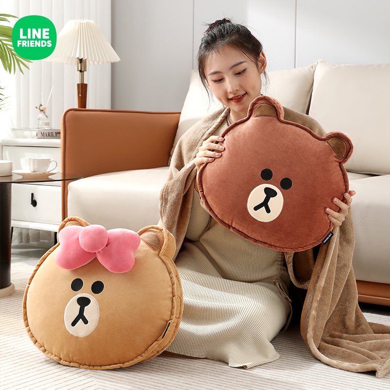 抱枕被子两用车载靠垫办公室午休