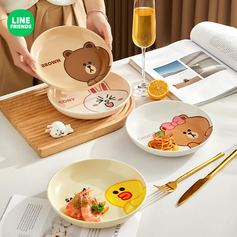 满朝佳LINE联名长形鱼盘陶瓷盘