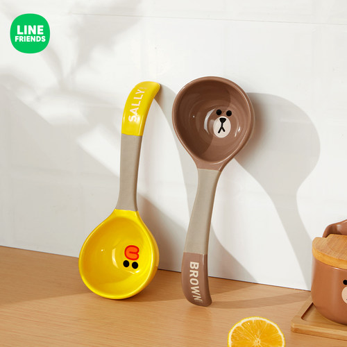 LINE正版联名陶瓷勺子日式盛汤