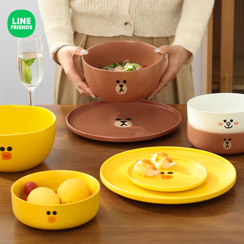 满朝佳LINE联名陶瓷碗盘专用碗具