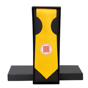 跆拳道裁判员领带比赛拉链领带领带夹教练员表演中跆协晋级官考级