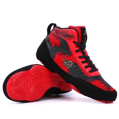 摔跤鞋男女专业综合格斗拳击战靴摔跤比赛专用摔跤鞋防滑耐磨战靴