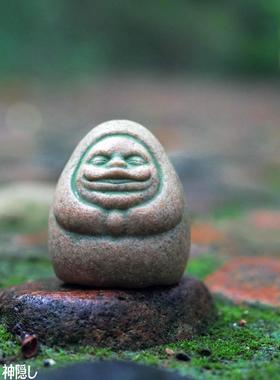 千与千寻神隐石 地藏达摩日本风格动漫场景布置摆件苔藓鱼缸造景