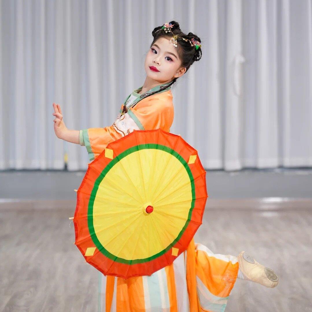 百舞惊鸿舞蹈伞表演出道具伞儿童小号尺寸油纸伞古风伞女童汉服伞