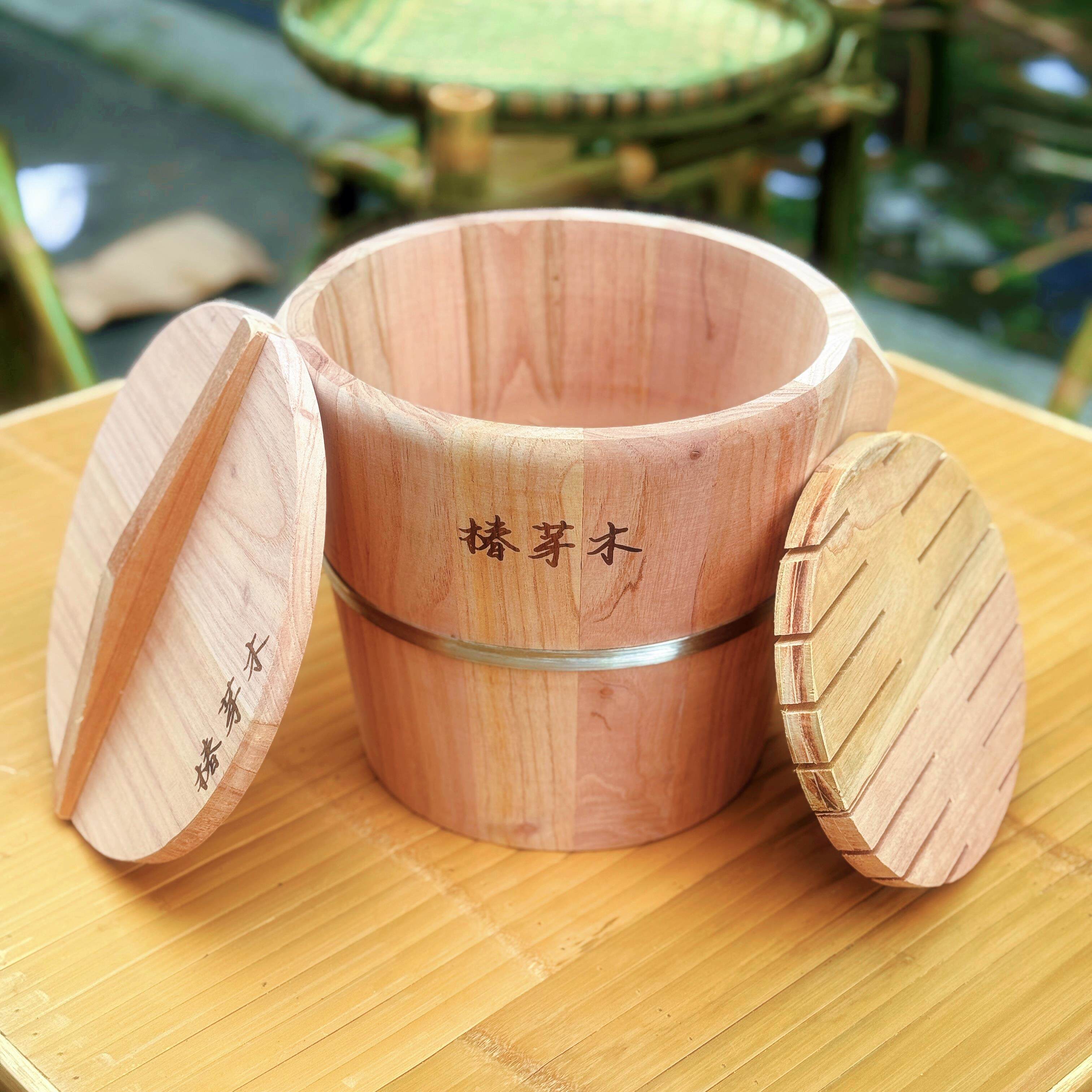 香椿木椿芽木蒸桶蒸饭木桶饭家用春芽木饭甑子蒸笼商用春天树低糖