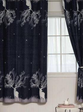 窗帘特价清客仓包窗邮卧室厅出租房宿舍阳布台便宜帘ZFO普通简易