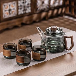 玻璃煮茶壶高鹏硅木把养生泡茶壶新款煮茶器家用电陶炉小型煮茶炉